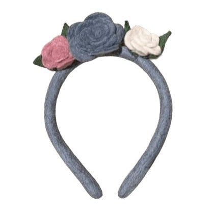 Flower Headband - Blue
