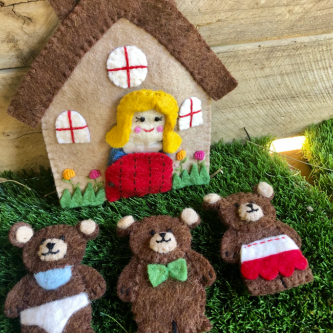 Goldilocks Finger Puppet Playbag
