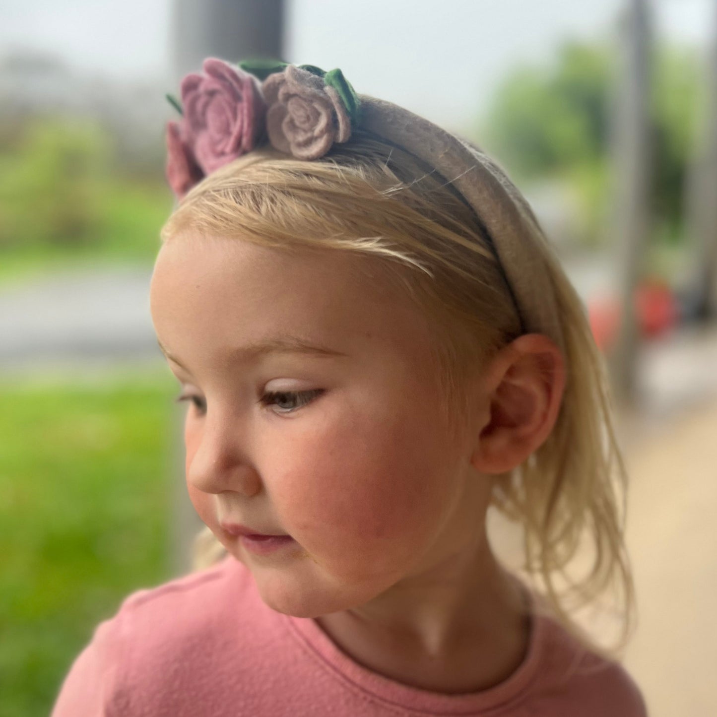Flower Headband - Light Pink