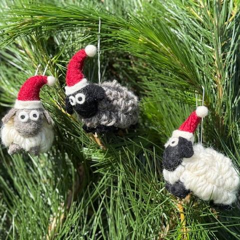 NZ Wool Sheep decoration – Black